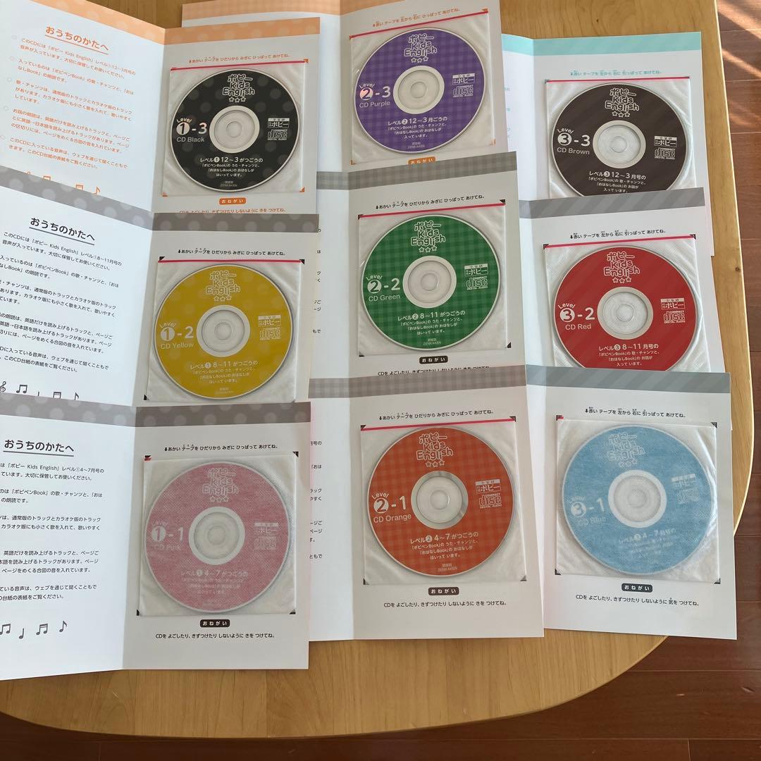 ポピーキッズイングリッシュ レベル1〜3 全セット