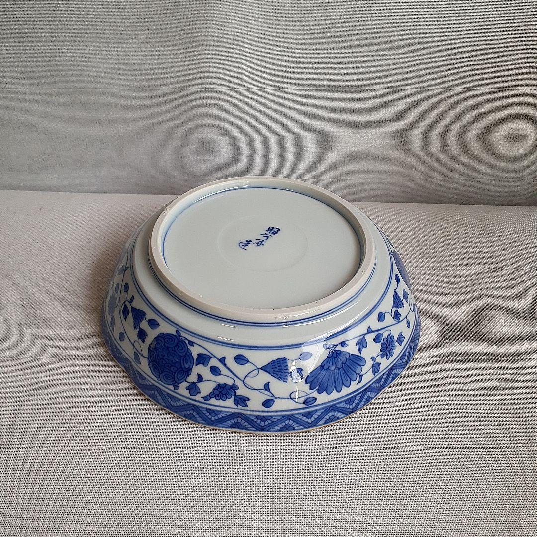 京焼　清水焼　昭阿弥　高野昭阿弥　色絵　芙蓉手　鉢