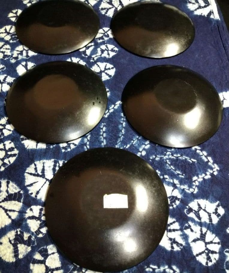 ♣【希少な】超レア５０年前のヴィンテージ品♦【金彩】紅赤笹絵柄 ♦５平皿