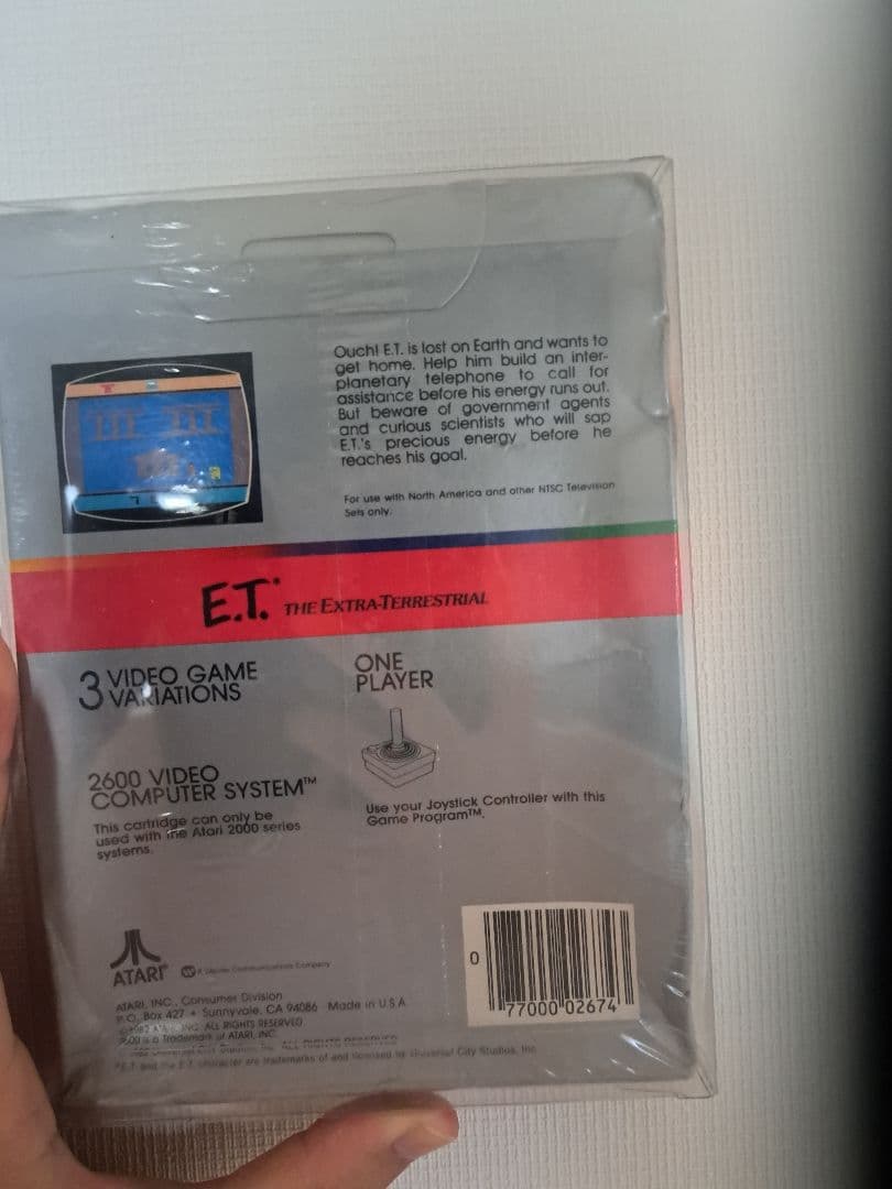 E.T ATARI2600　未開封品ソフト