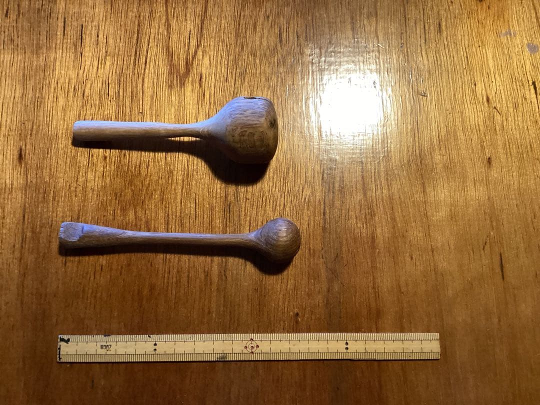 ハンドメイド　ウッドブロック　木柾　木魚　クラベス　7点セット 民族楽器