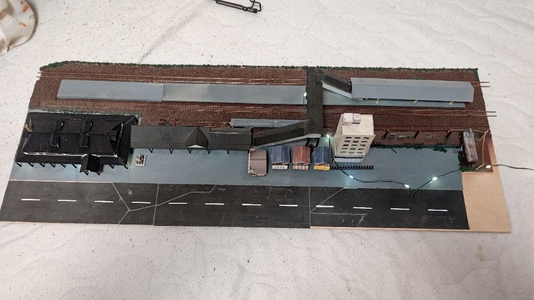 Nゲージ旧室蘭駅風ジオラマ