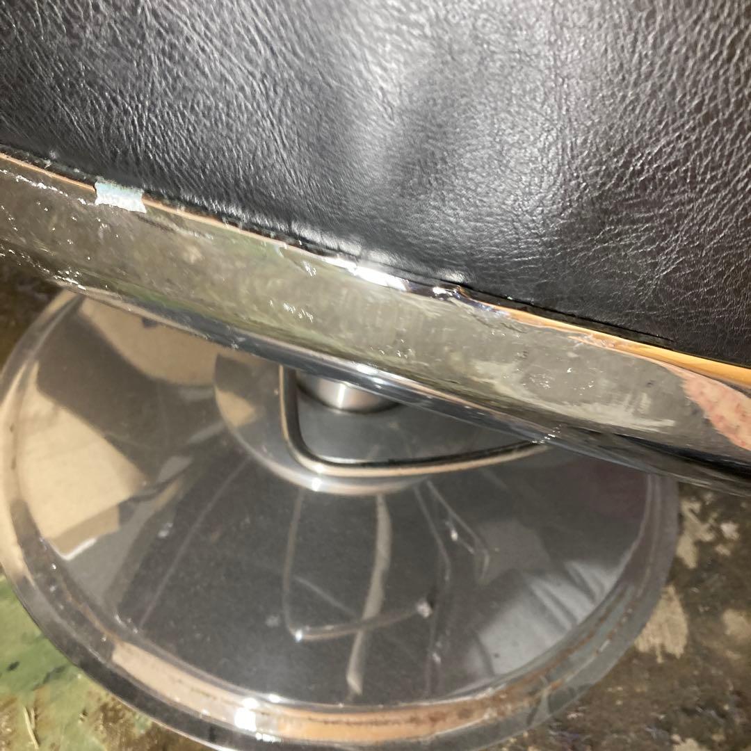 12/15迄限定 バーバーチェア理容室用ストライプデザインチェア