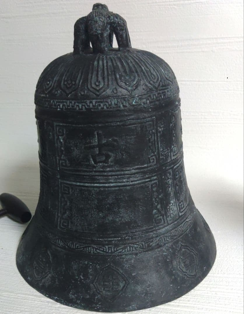 中国　吊り鐘　釣り鐘　晩鐘　お寺の鐘　銅製　ミ20