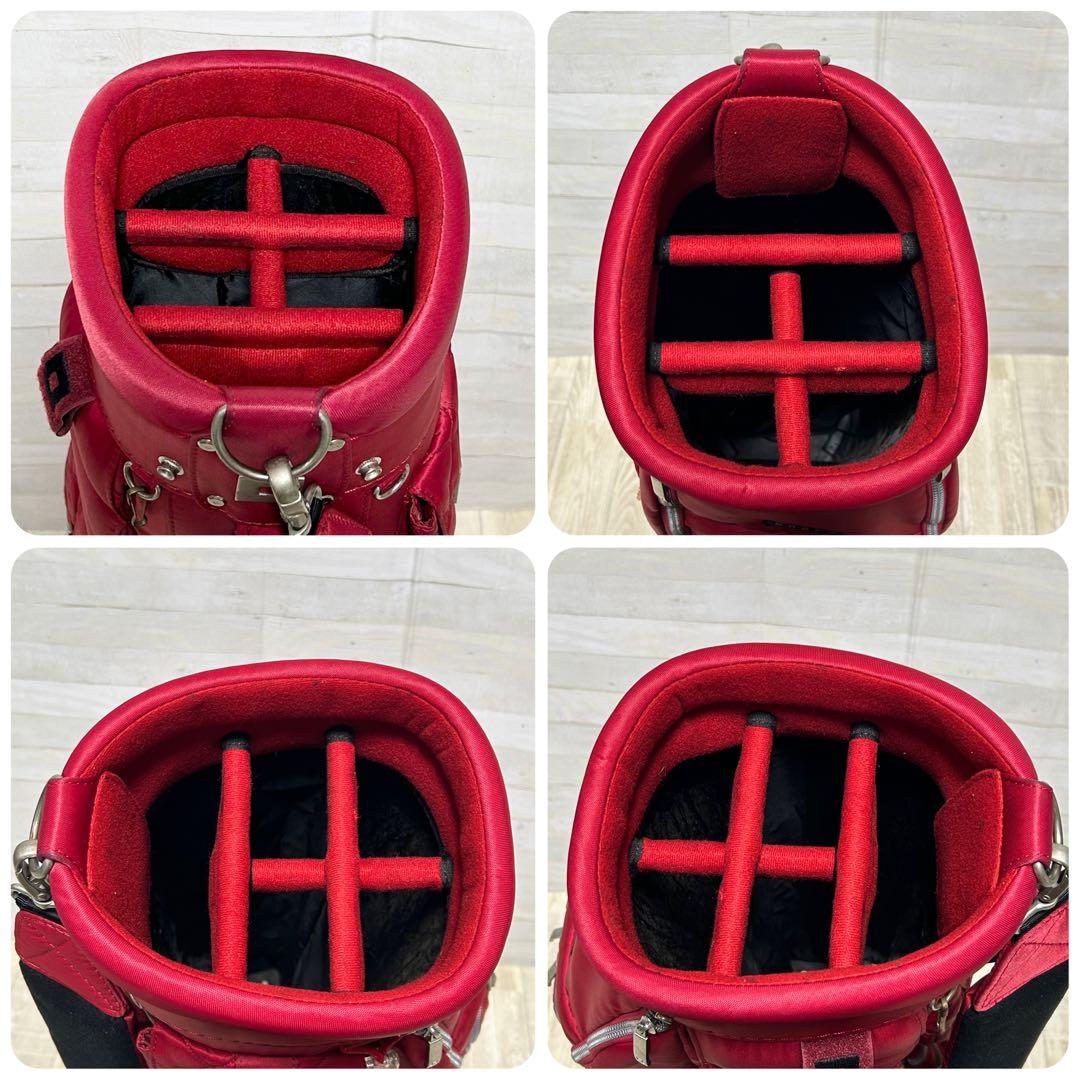 ONOFF レディースキャディバッグ　レッド【5割口】