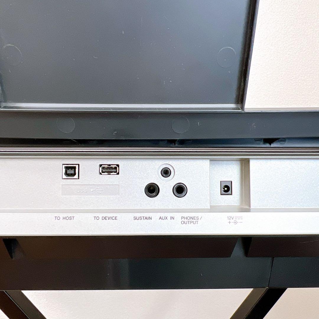 ヤマハ 電子キーボード PSR-E443 スタンド取説 電源アダプター 動作良好