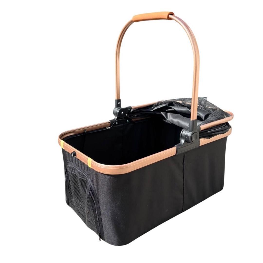 【美品】 ペットカート 2way 折りたたみ 軽量 輪止め ブレーキ付