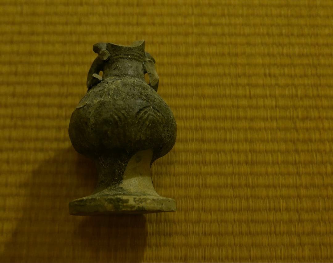 古瀬戸 印花文　仏花器残欠