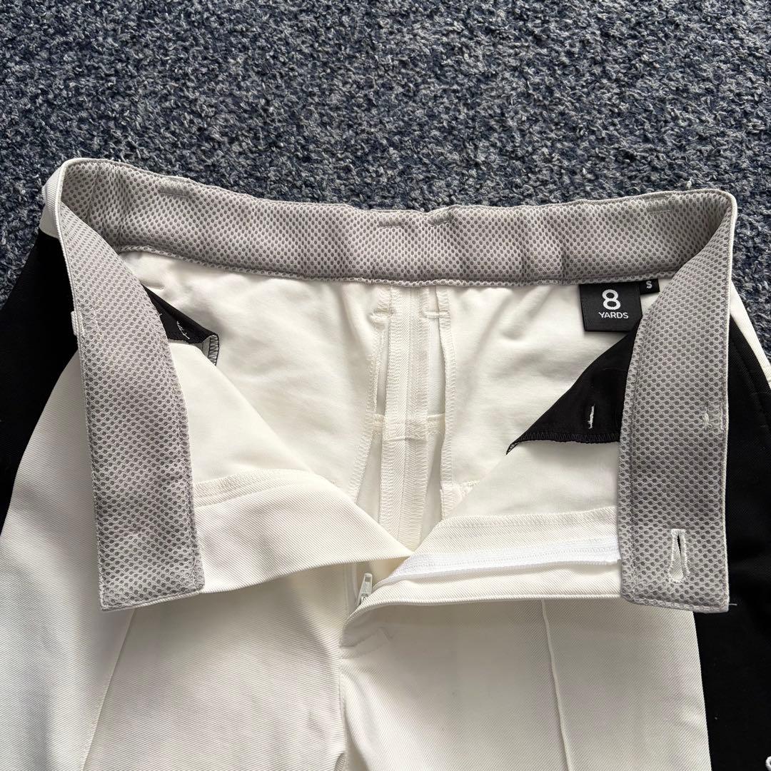 8YARDS　ハチヤーズ　ストレッチ　パンツ　ゴルフウェア　ホワイト系　サイズS