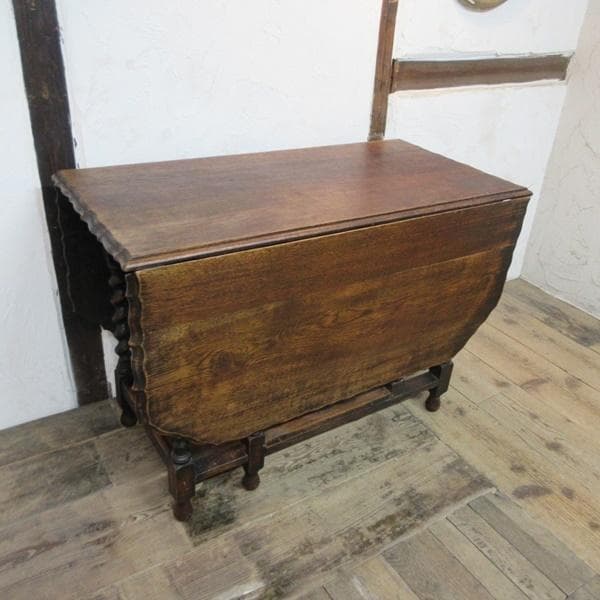 イギリス アンティーク 家具 ゲートレッグテーブル ダイニング 英国 6992d