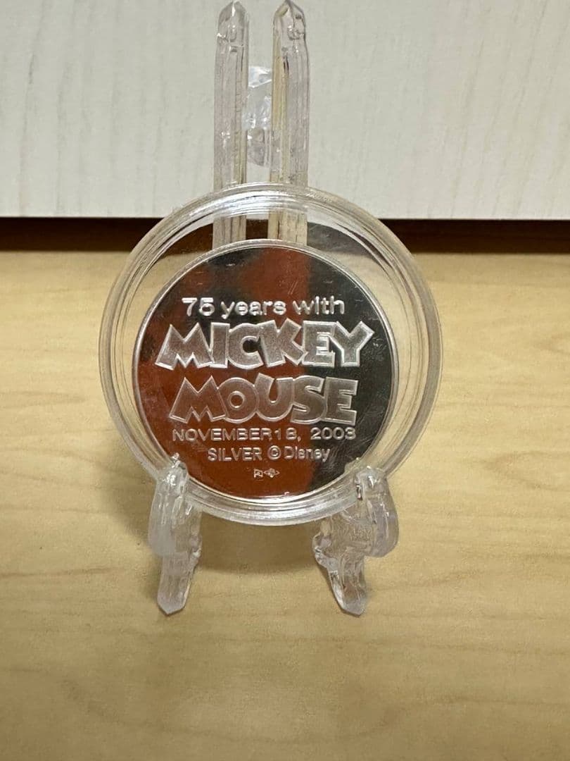 ミッキーマウス 75周年記念 銀製