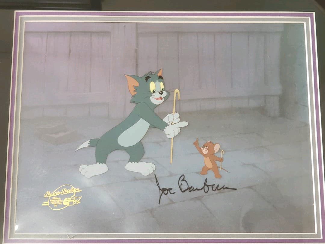 トムとジェリー Tom and Jerry セル画 サイン付き