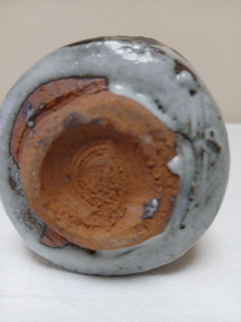 志野酒杯　美濃焼人間国宝　加藤卓男作