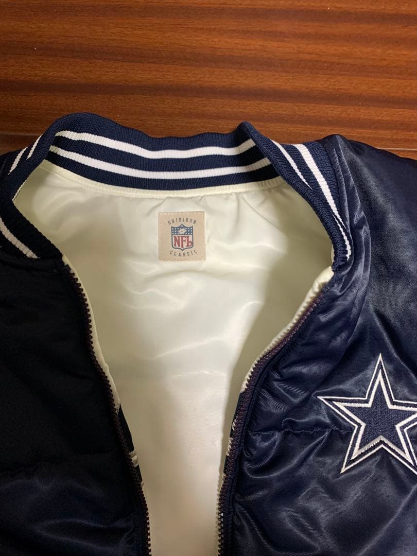 NFL ダラス・カウボーイズ リバーシブル サテンジャケット