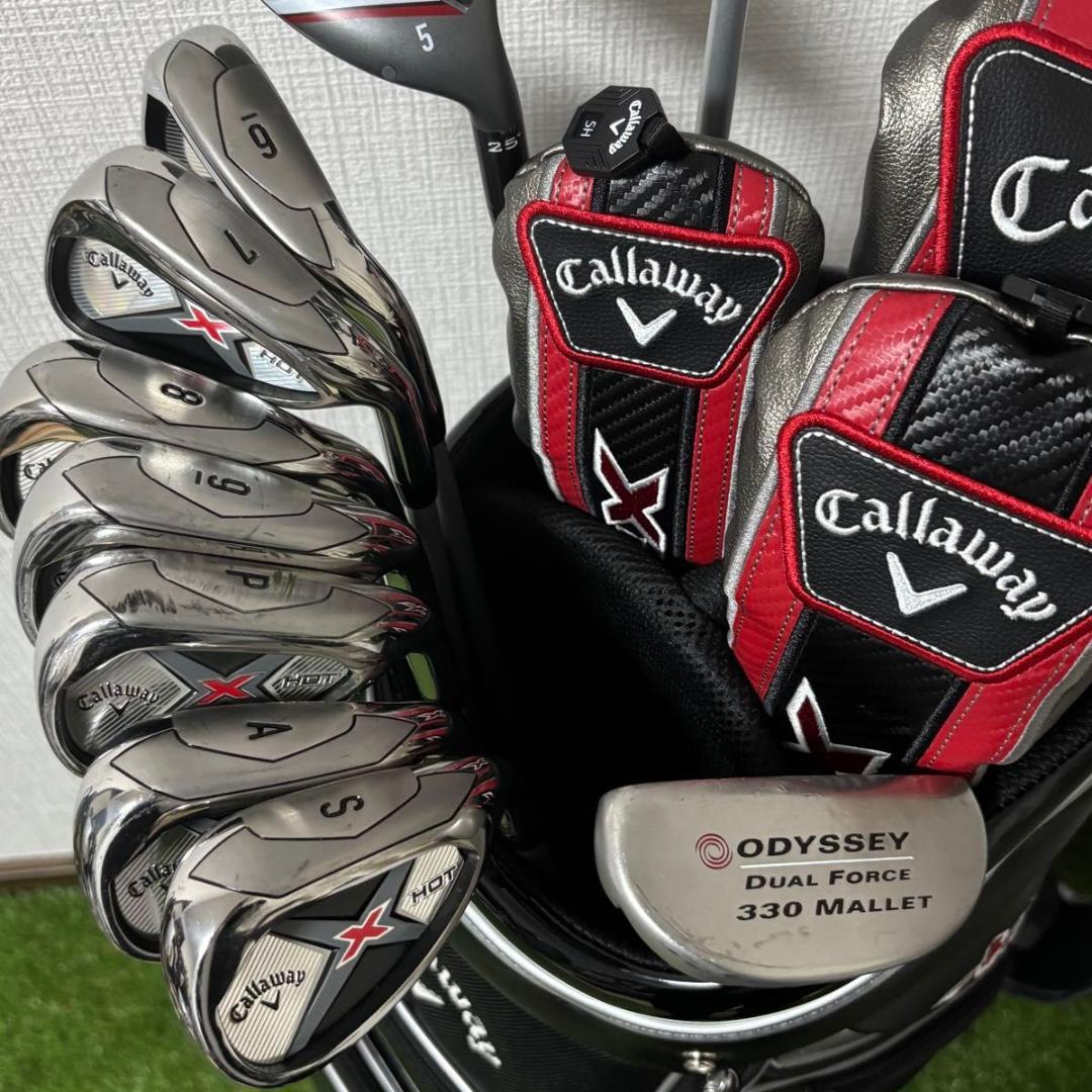 キャロウェイ Xホット 11本セット メンズゴルフ 初心者 入門 大人気モデル