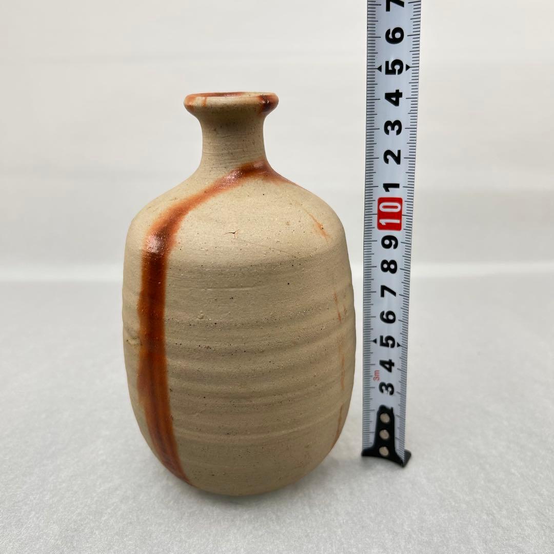 人間国宝・山本陶秀先生　備前焼緋襷徳利　四方桟共箱A