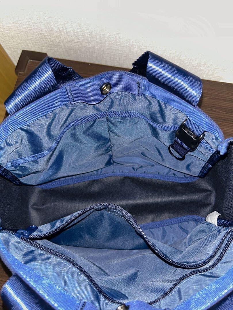 BRIEFING カードバック　 ネイビー/グレー