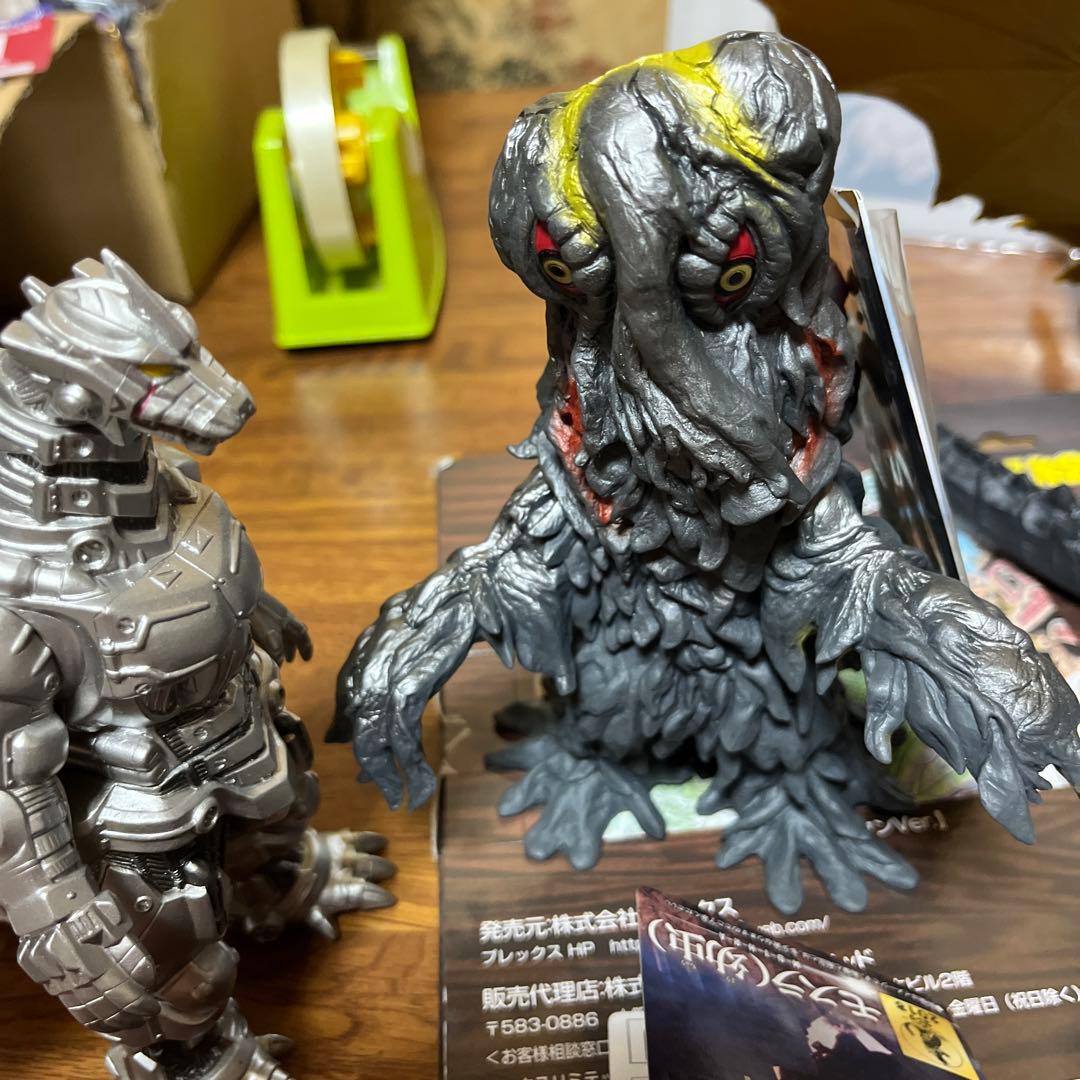 ゴジラ　キングギドラ　デストロイア　メカゴジラ　モスラ幼虫ソフトフィギュアセット