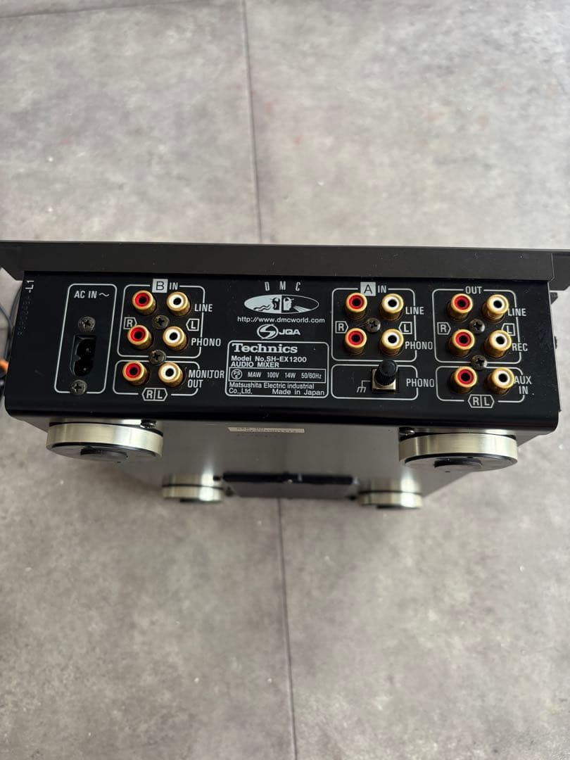 テクニクス　SH-EX1200 DJミキサー　RCAケーブル付き