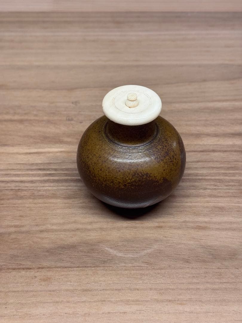 茶道具 大名物 白玉文琳写 茶入 笹田仁史 作 仕服 正法寺緞子 桐箱