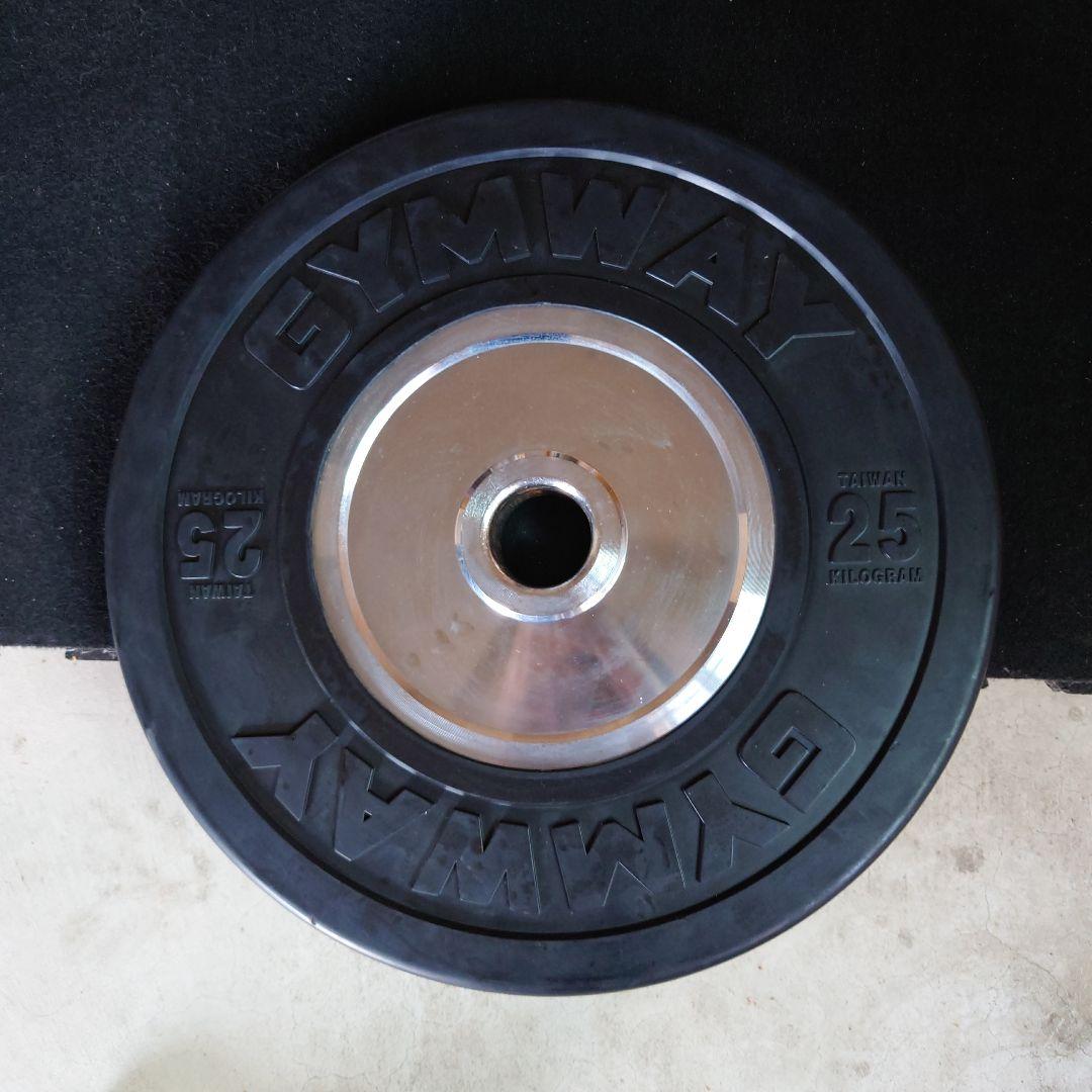 ①GYMWAY 25kg バーベルプレート