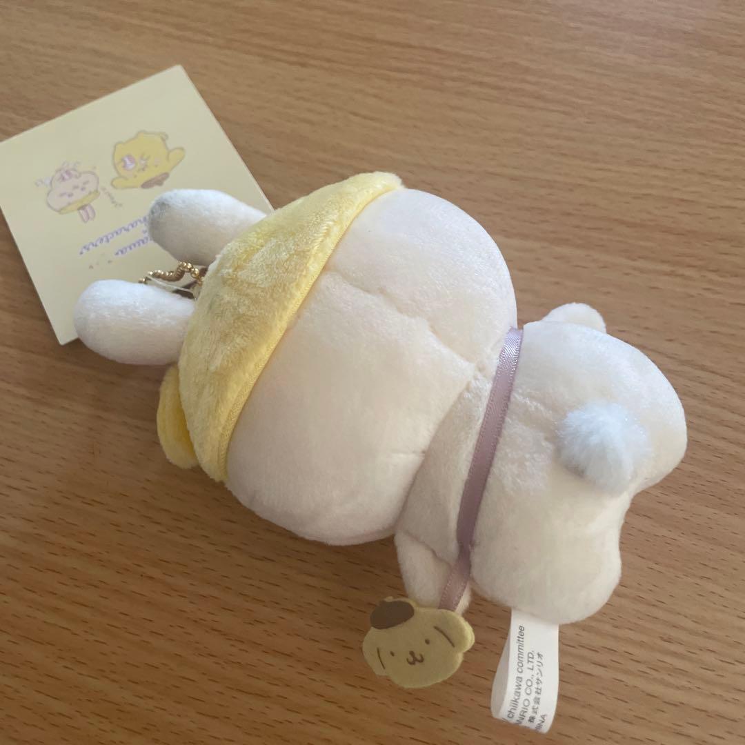★正規品　タグ付き　ちいかわ　うさぎ　ポムポムプリン　コラボ　キーホルダー