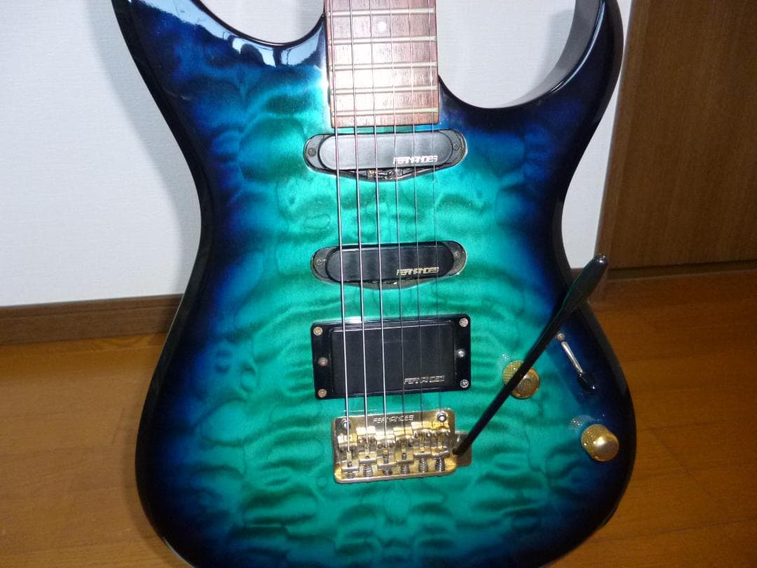 値下げ‼　FERNANDES FGZ 400 杢目　ブルー／ブラック　美品！