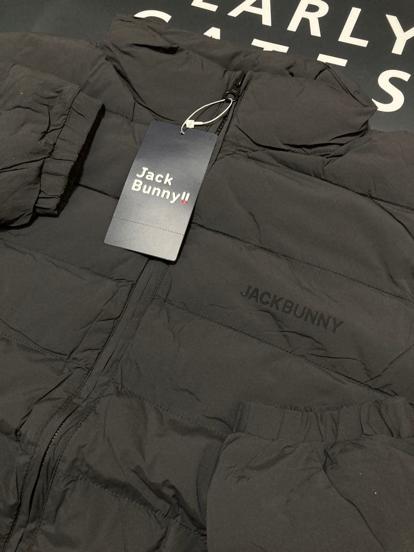 新品 パーリーゲイツ ジャックバニー 薄中綿ブルゾン(6)LL/黒 最新モデル