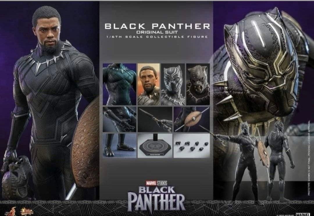 ホットトイズ　ブラックパンサーオリジナルスーツ　1/6 フィギュア