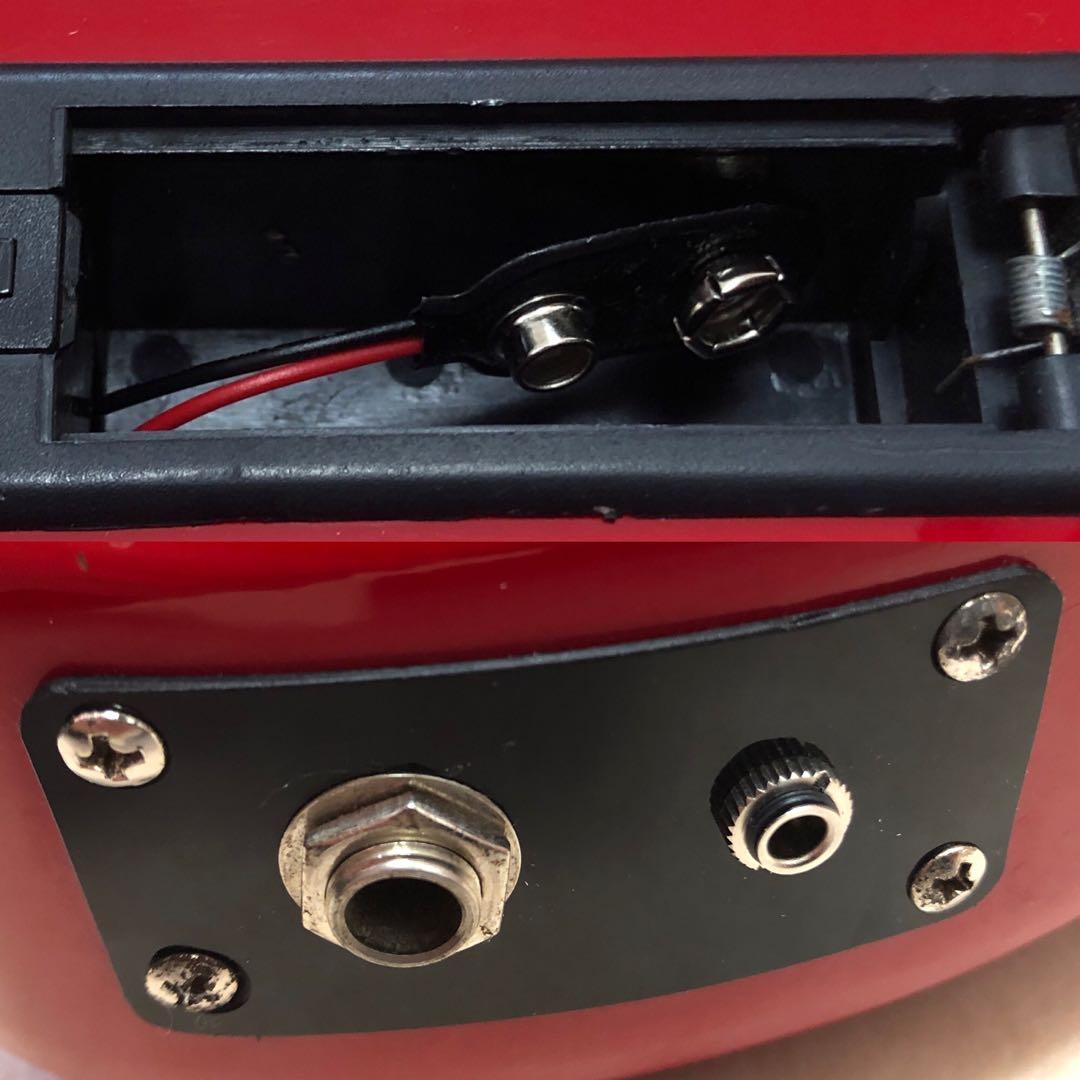 ZO-3 レッド アンプ内蔵ミニギター ヘッドフォン端子付