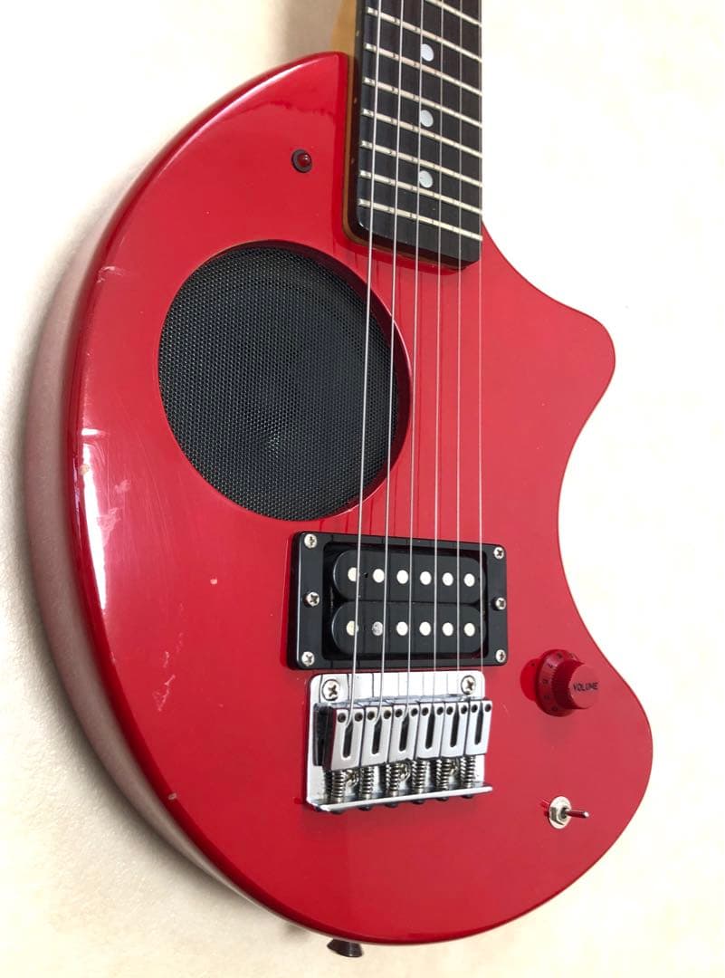 ZO-3 レッド アンプ内蔵ミニギター ヘッドフォン端子付