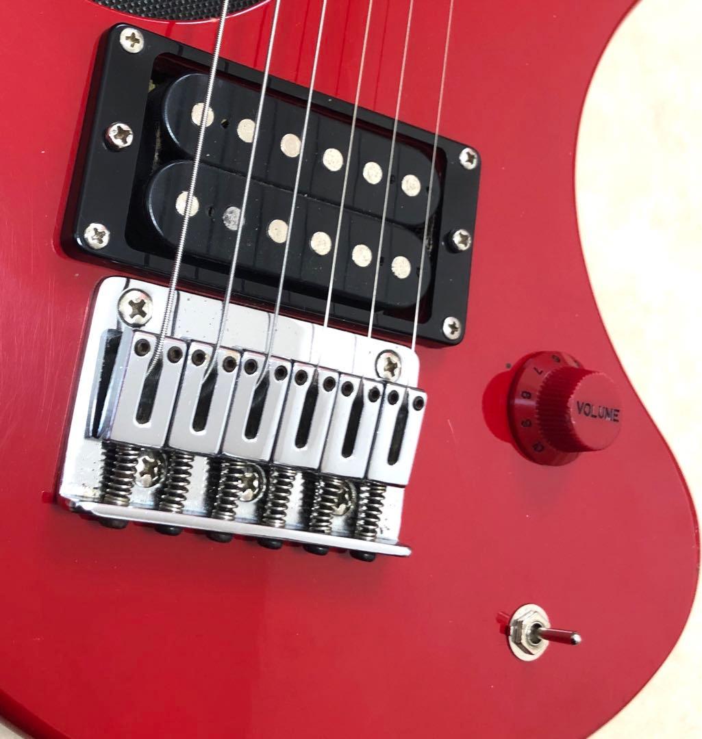 ZO-3 レッド アンプ内蔵ミニギター ヘッドフォン端子付