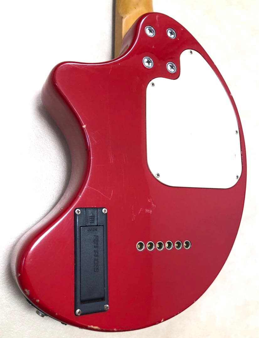 ZO-3 レッド アンプ内蔵ミニギター ヘッドフォン端子付