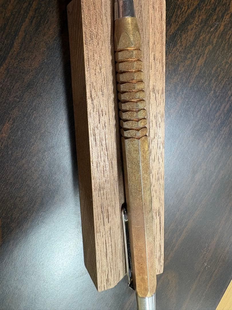 廣瀬鐡筆堂　赤漆の焼き付け塗装　シャーペン