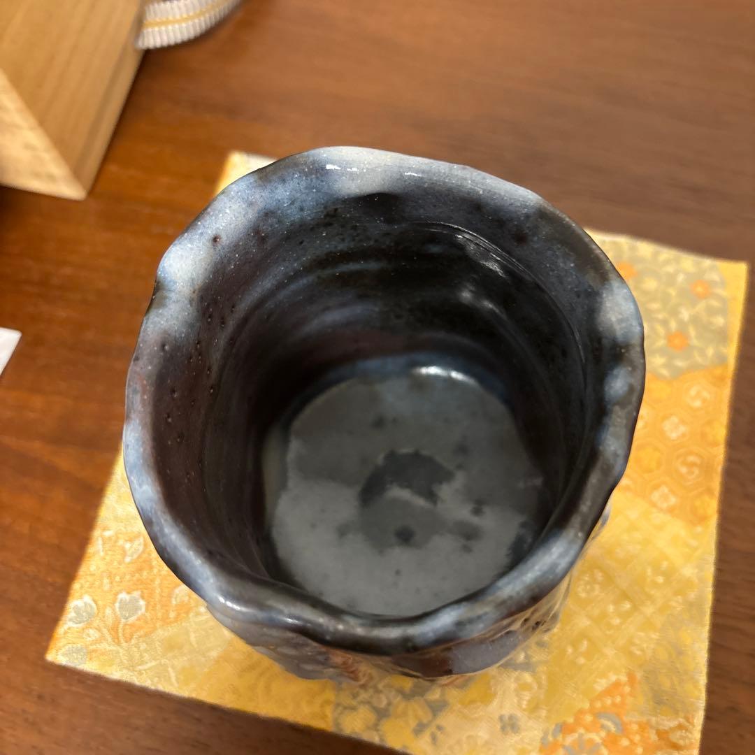 林正太郎 利休青鼡志野 湯呑