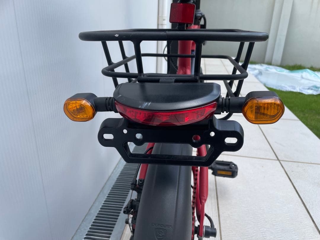 Ripples! 電動自転車 電動ハイブリッド アシスト 自転車 レッド 赤