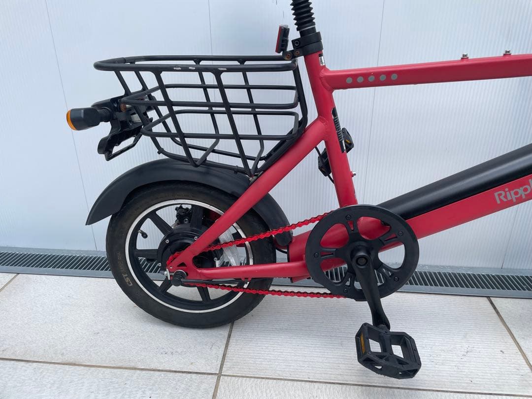 Ripples! 電動自転車 電動ハイブリッド アシスト 自転車 レッド 赤