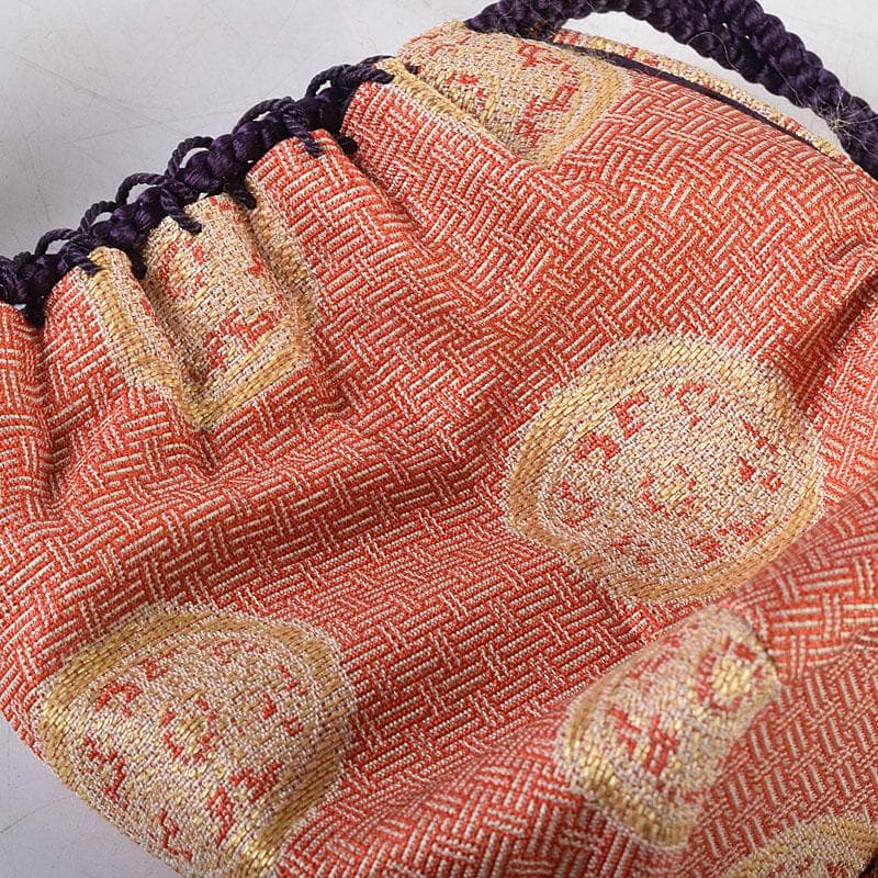 茶道具　備前焼　小西陶古作　茶入　仕覆付　共箱　V　7998