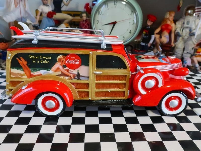 コカコーラ フォード ウッディーワゴン サーフボードx2付 シリアル有