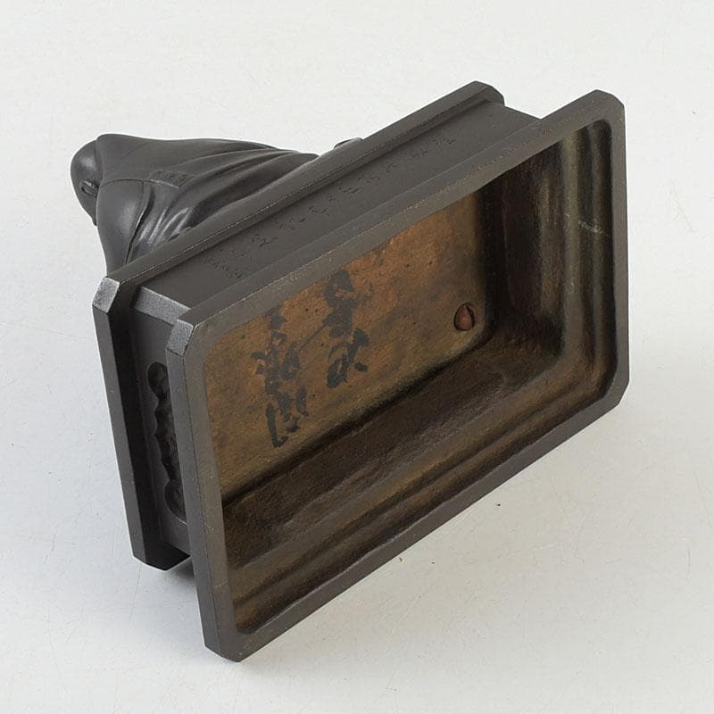 仏教美術　古銅　人物座像　仏像　置物　C　9510