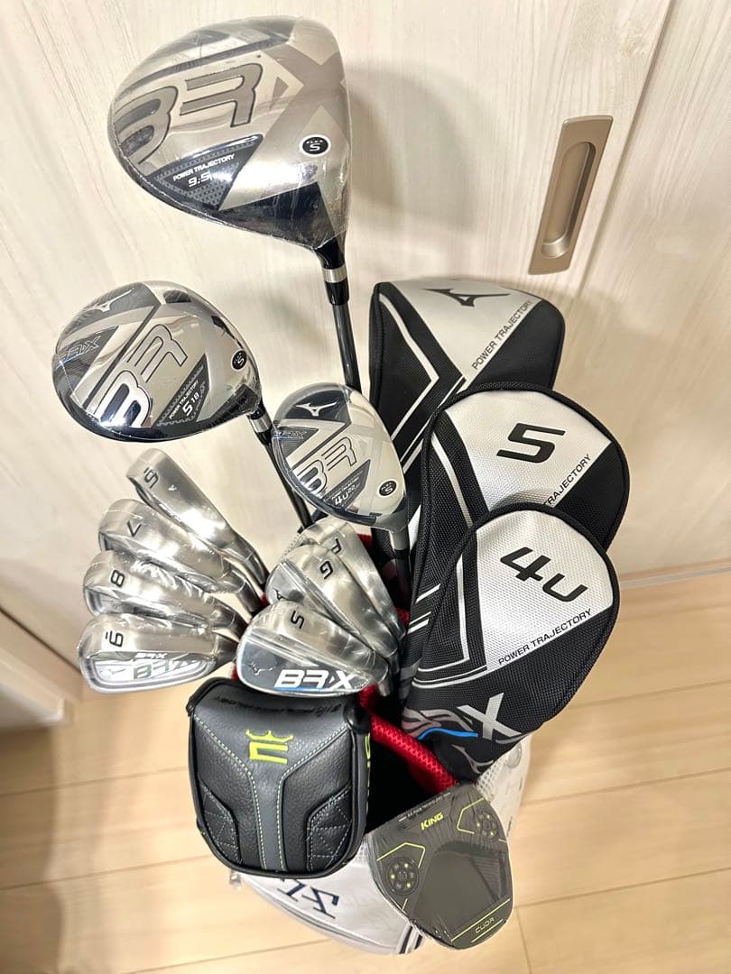 新品｜ゴルフスターターセットメンズ初心者11本｜ミズノ／パター／キャディバック付