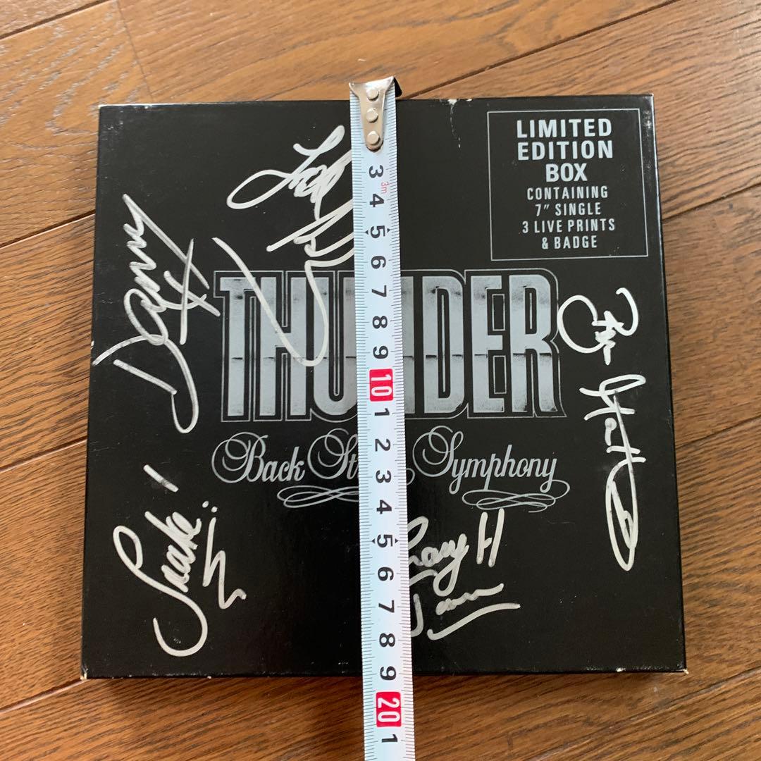 THUNDER Back Street Symphony 直筆サイン入レコード