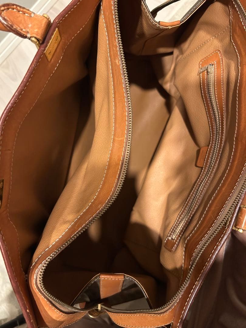 【極希少】セリーヌ マカダム柄 ボストンバッグ ヴィンテージ 大容量