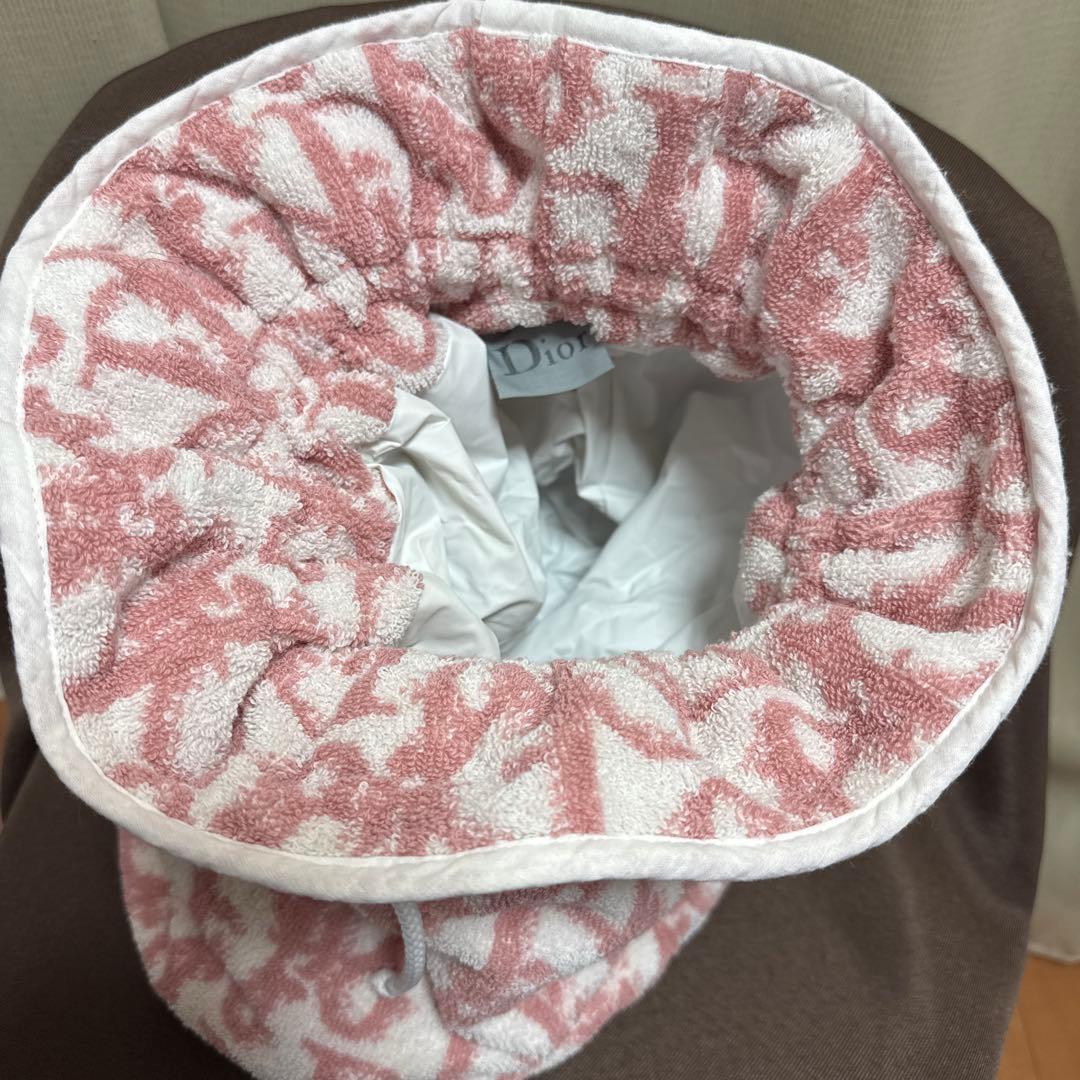 クリスチャン ディオール トロッター 巾着 ポーチ パイル地 タオル ピンク