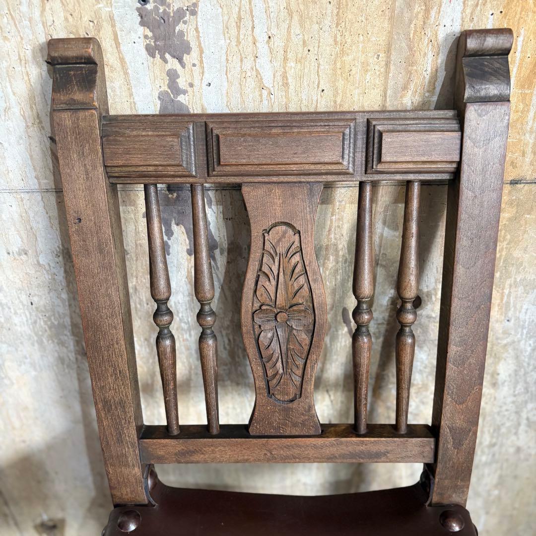 NAVARRO ARGUDO スペイン　ヴィンテージ　レザーシートチェア　①