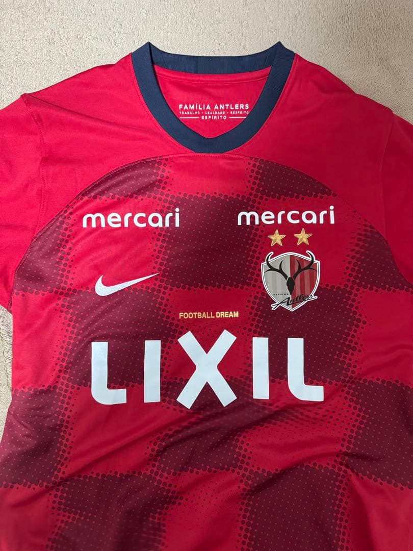 鹿島アントラーズ　2024 ホームユニフォーム15藤井智也　湘南ベルマーレ　XL