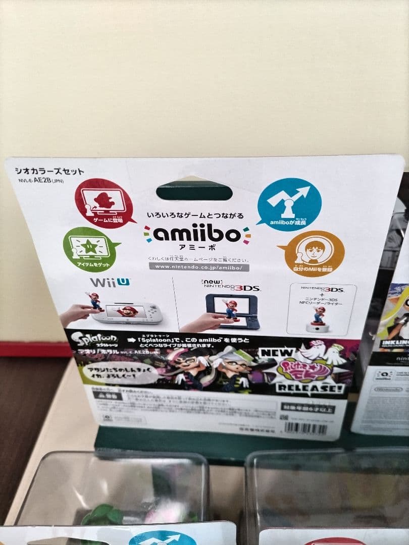 【開封使用品】【未初期化】　スプラトゥーン　amiibo　アミーボ　９体　セット