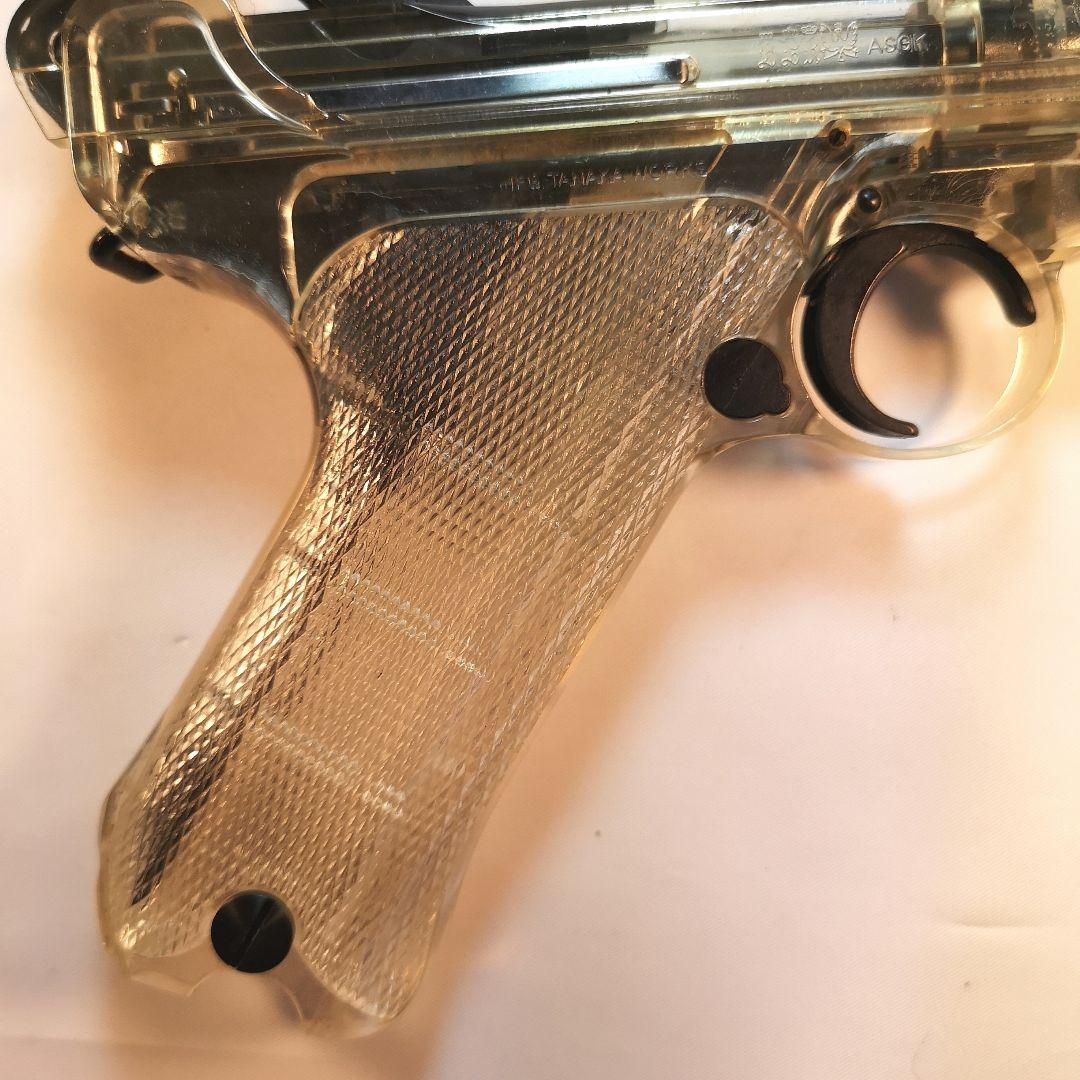 タナカ限定ルガ—Ｐ08 シ—スルーモデル4インチ ブロ—バックガスガンプラ製