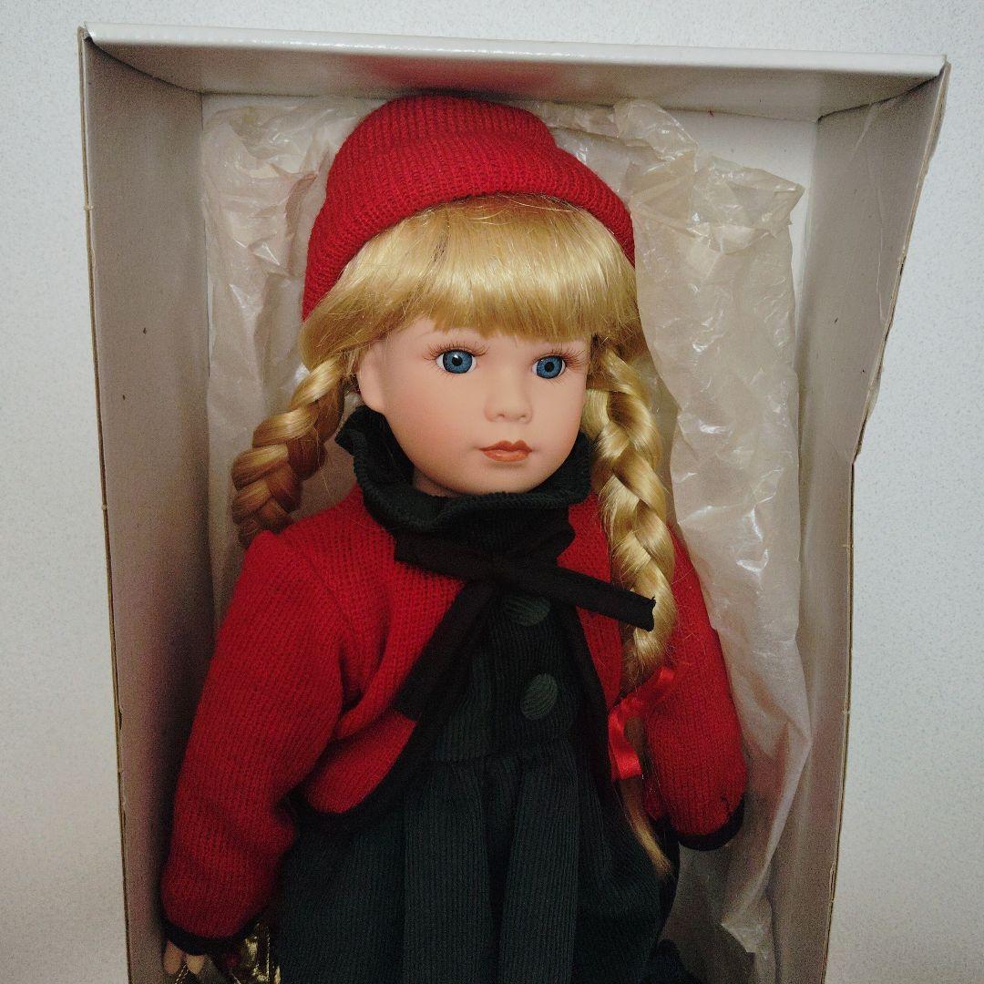 ビスクドール　 クリスマスドール　　アンティークドール　箱入り