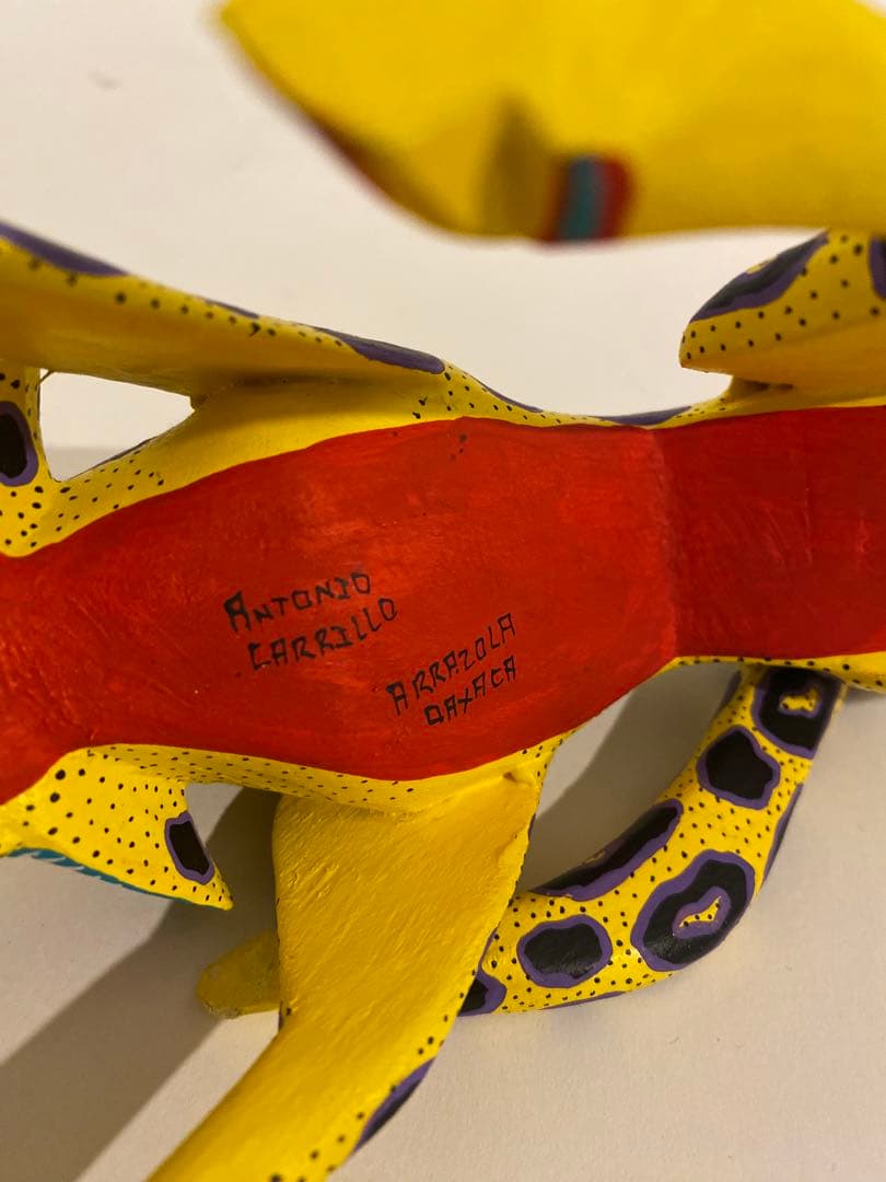 大サイズ！ メキシコ工芸品　メキシカンクラフトアート　木彫り人形　置き物